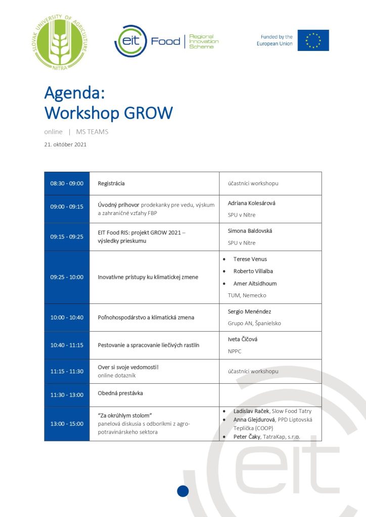Program GROW 1